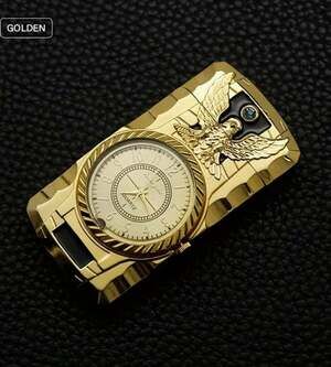 Watch Style Windproof Jet Flame Torch Lighter with Compass & Roman Numerals